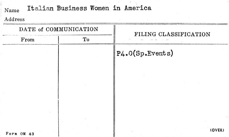 Italian Business Women in America