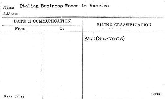 Italian Business Women in America