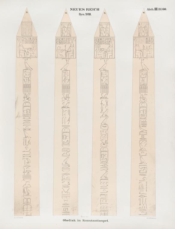 Neues Reich. Dynastie  XVIII. Obelisk in Konstantinopel.
