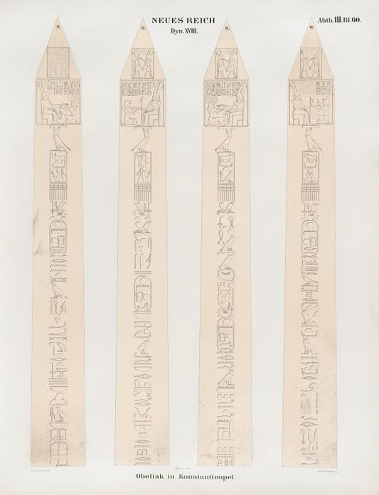 Neues Reich. Dynastie  XVIII. Obelisk in Konstantinopel.