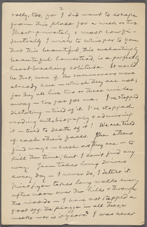 Teller, Charlotte, ALS. [late May, 1906].
