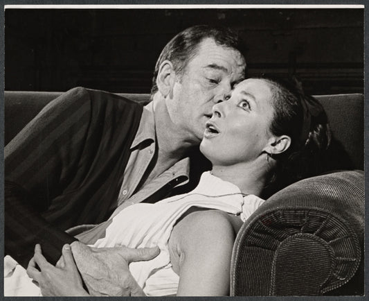 Gig Young and Rita Gam in the stage production There's a Girl in My Soup