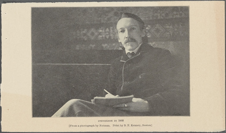 Stevenson in 1888.  (From a photograph by Notman. Print by B.F. Kenney, Boston.)