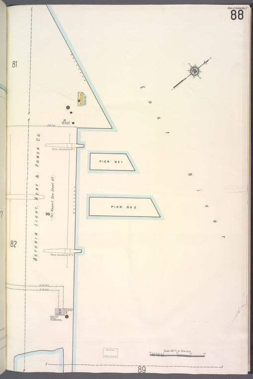 Queens V. 2, Plate No. 88 [Map bounded by East River, Astoria Light, Heat & Power Co.]