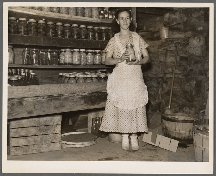 Wife of farmer resettled on farm tenancy project. Tompkins County, New York