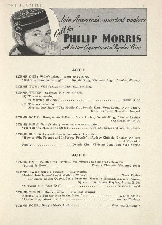 I married an angel (Musical: Rodgers): program, 1938