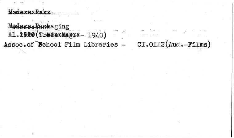 Assoc.of School Film Libraries