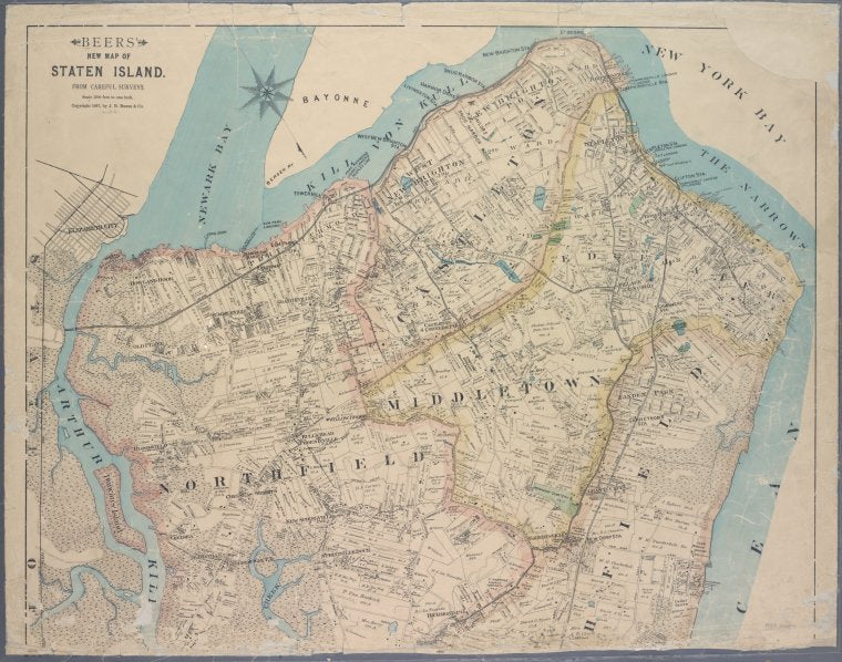 Beers' new map of Staten Island : from careful surveys.