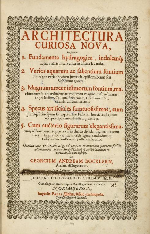 Architectura curiosa nova