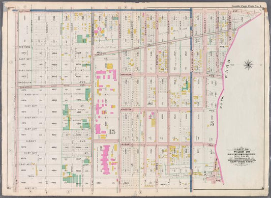 Bounded by Nostrand Avenue, Malbone Street, Canarsie Avenue, Sterling Street, Brooklyn Avenue, Lefferts Street, Kingston Avenue, East New York Avenue, East 45th Street and Church Avenue
