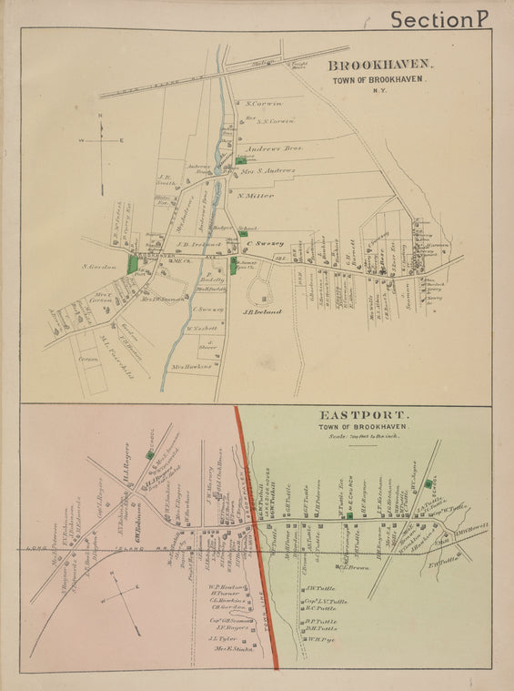 Brookhaven. [Village]; Eastport. [Village]