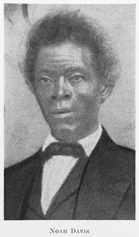 Noah Davis; [Minister of the Saratoga Street Baptist Church.]