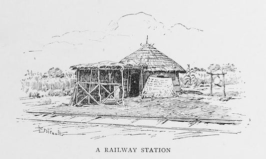 A railway station.