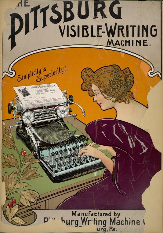 The Pittsburg [sic] visible-writing machine.