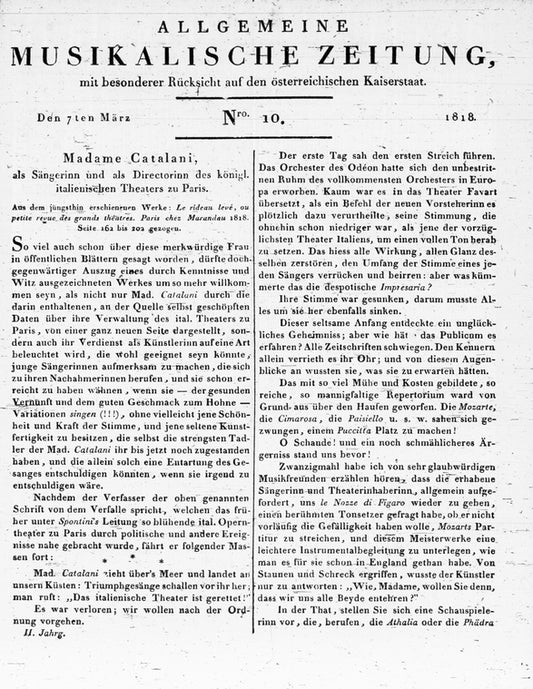 Allgemeine Musikalische Zeitung
