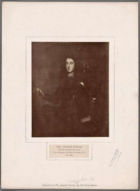 Hon. Charles Stanley. By Sir Godfrey Kneller. The property of the Earl of Derby, K.G. No. 889.