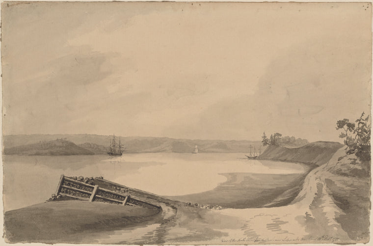 View of the North River from the beach near Lispenards Brewhouse 10th Decr. 1781