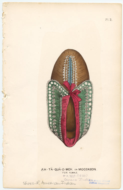 Ah-tä-quä-o-weh, or moccason [sic], for female