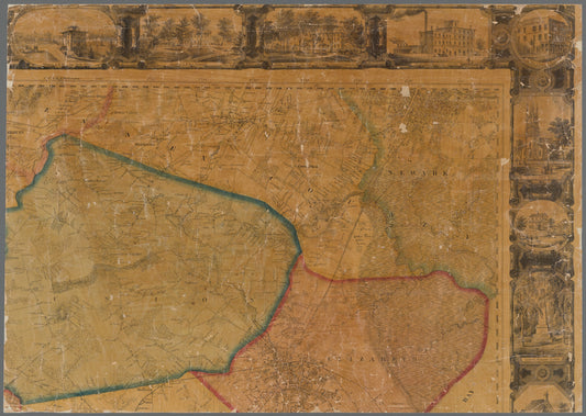 Topographical map of Union County, New Jersey