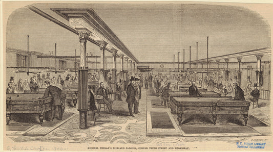 Michael Phelan's billiard saloons, corner Tenth Street and Broadway