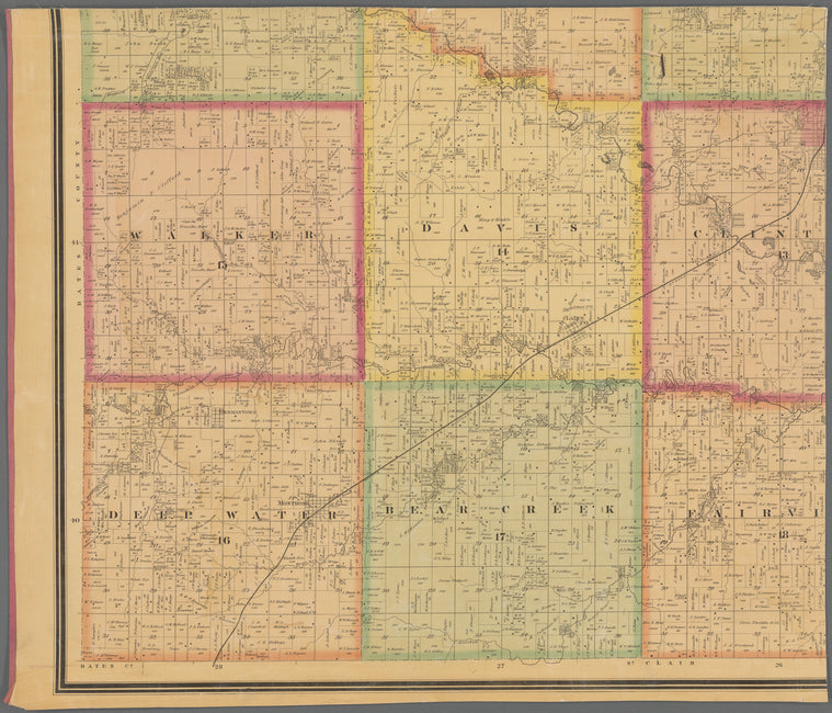 Map of Henry County, Missouri