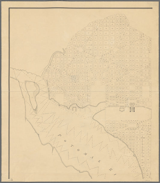 The Dermott or tin case map of the city of Washington 1797-8