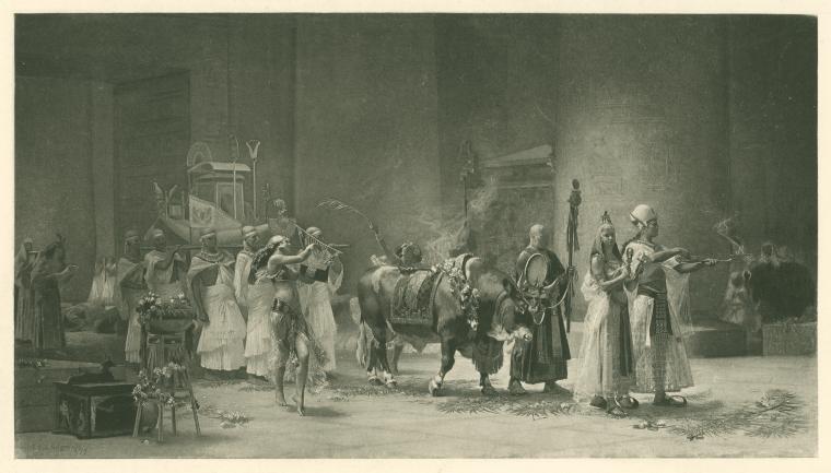 Procession of the sacred bull Apis