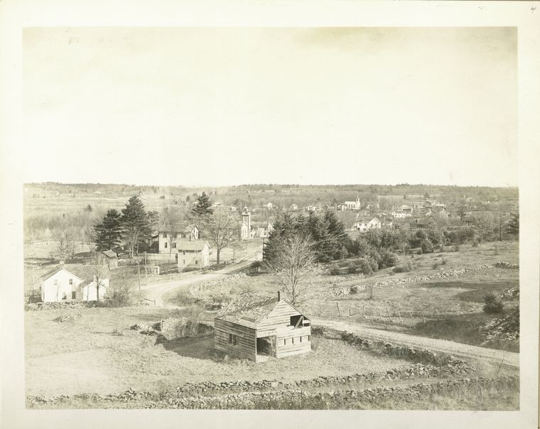 Ashokan Reservoir. View of old town of West Hurley, included in territory taken for the East basin of Ashokan resevoir. December 7, 1906.