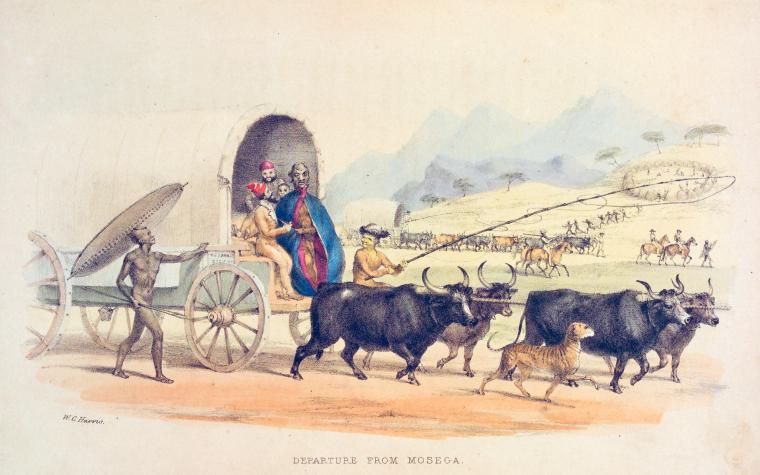 Departure from Mosega