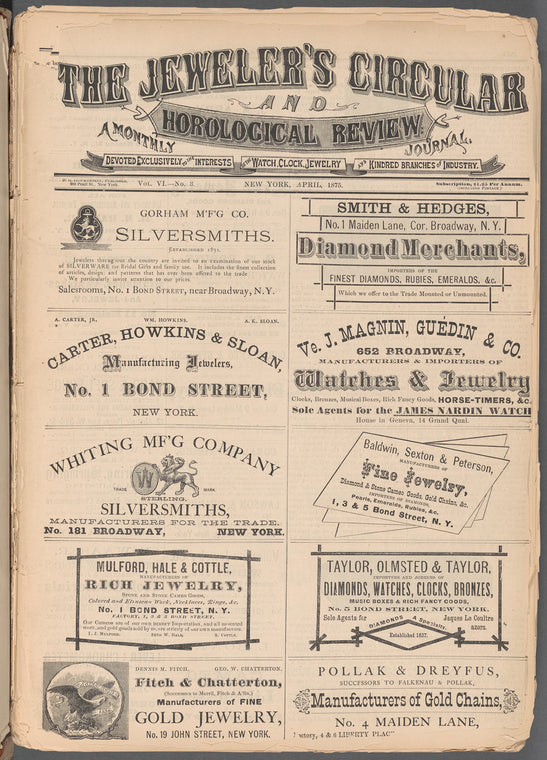 The jewelers' circular and horological review
