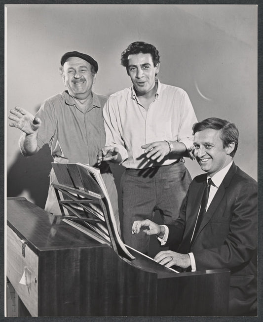 Howard Da Silva, Jerry Orbach and Gershon Kingsley in the stage production Cradle Will Rock