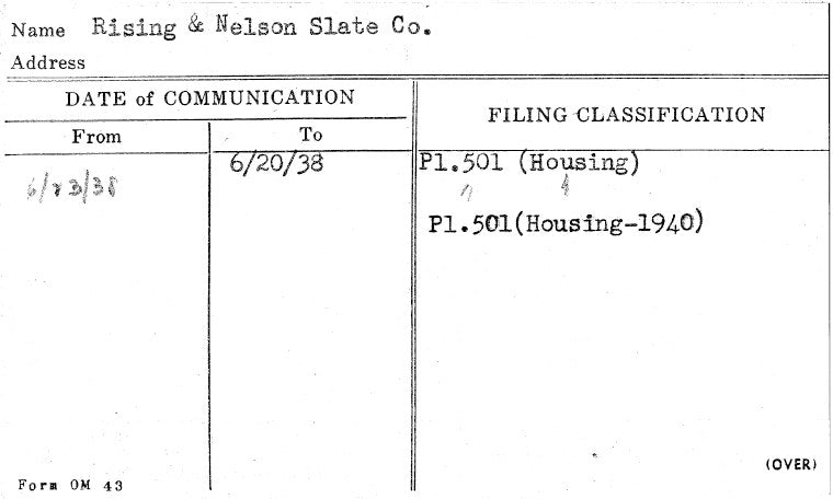 Rising & Nelson Slate Co.