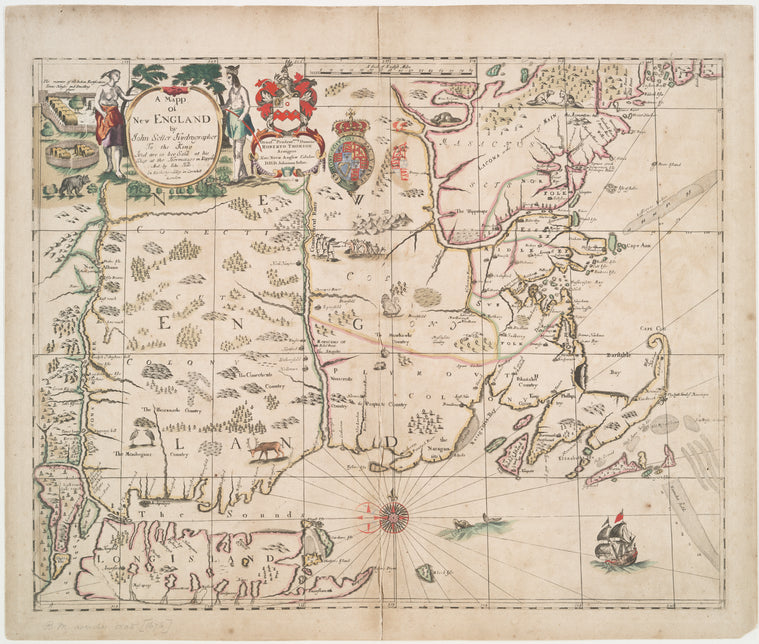A mapp of New England.