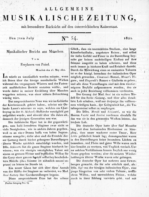 Allgemeine Musikalische Zeitung