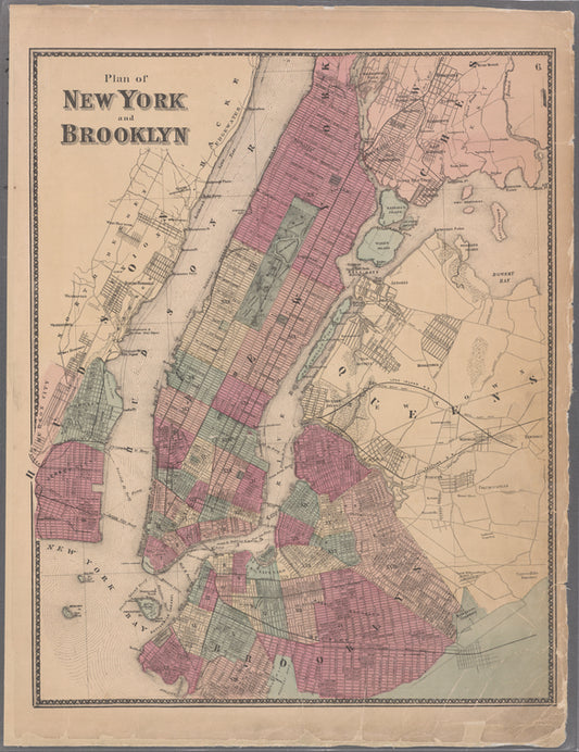 Plate 6: Plan of New York and Brooklyn