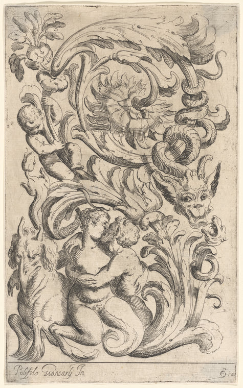 A Triton Embracing a Nereid Seated on a Sea Monster