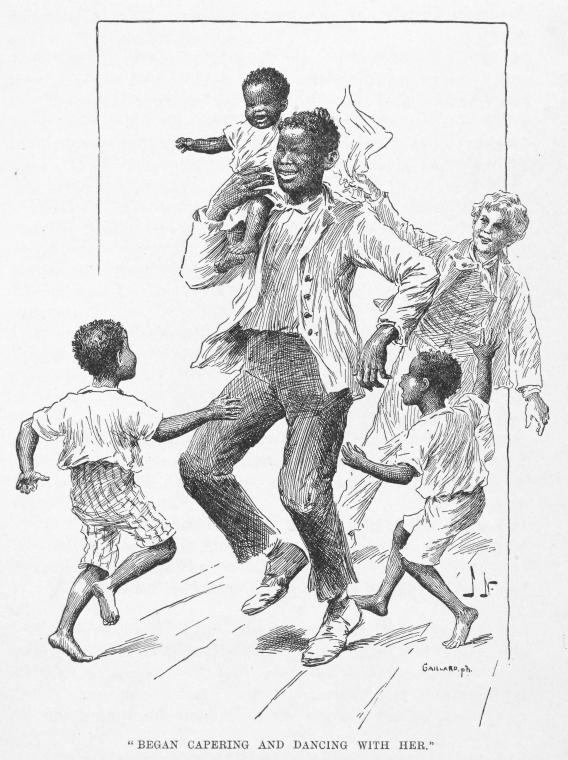 "Began capering and dancing with her"