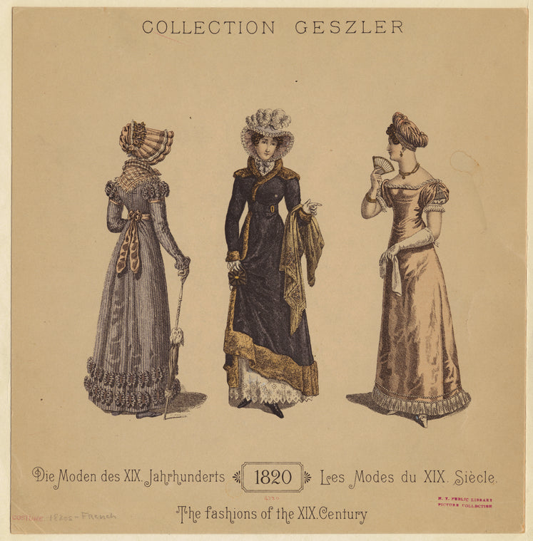 Die Moden des XIX. Jahrhunderts, 1820