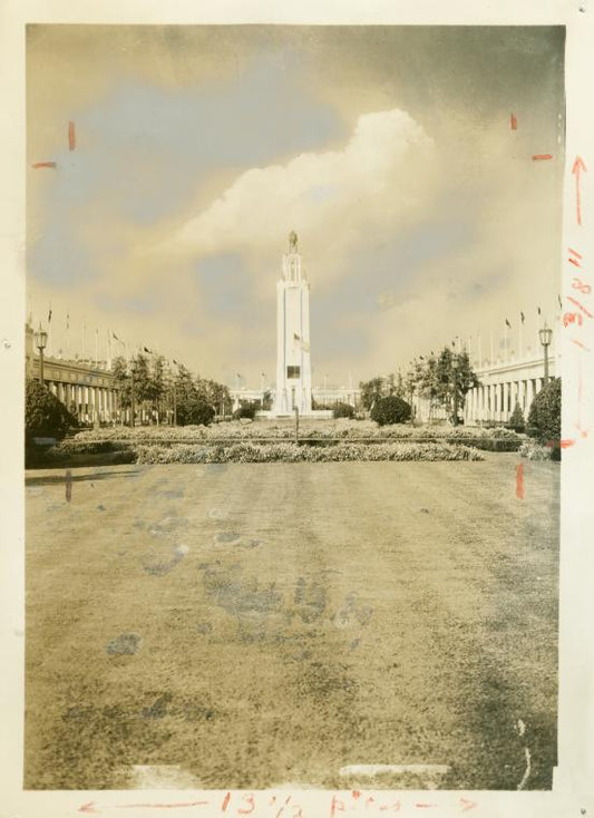 Music tower, looking north at Playland, Rye West. Co. Park System