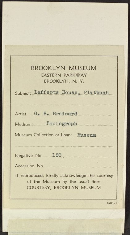 Lefferts house, Flatbush
