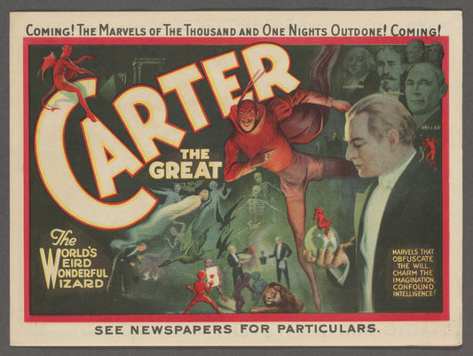 Promotional brochure for the magician Carter the Great