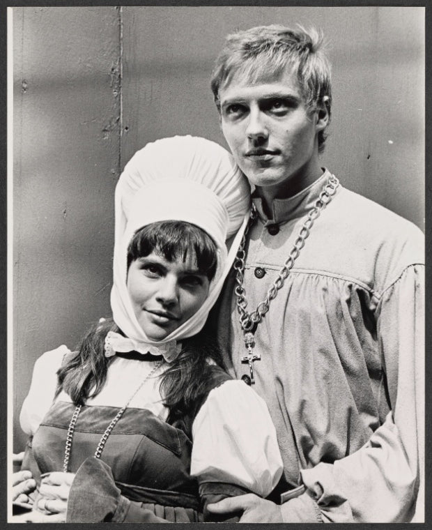 Barbara Baxley and Christopher Walken in the 1966 New York Shakespeare Festival production of Measure for Measure