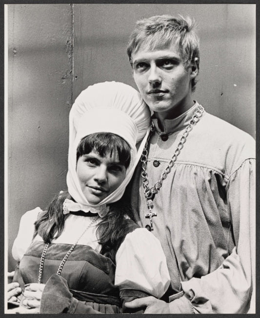 Barbara Baxley and Christopher Walken in the 1966 New York Shakespeare Festival production of Measure for Measure