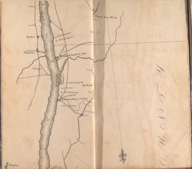 Map of the Hudson ... from Rhynbeck to Germantown.