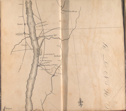 Map of the Hudson ... from Rhynbeck to Germantown.