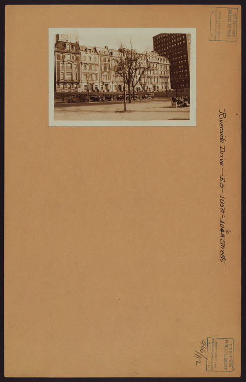 Manhattan: Riverside Drive - 105th Street