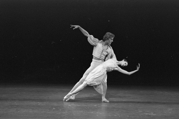 New York City Ballet production of "Allegro Brillante" with Suzanne Farrell and Peter Martins, choreography by George Balanchine (New York)