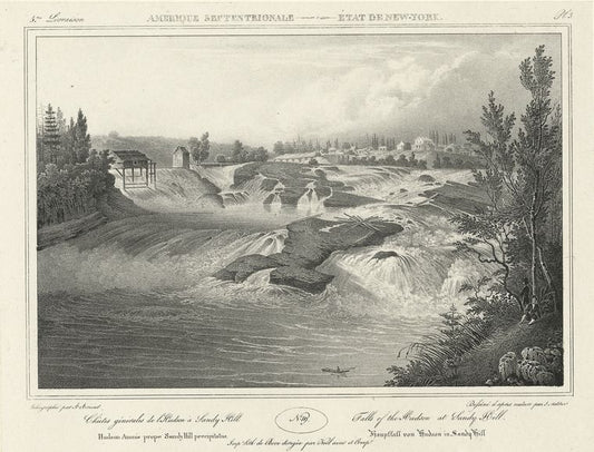 Chutes generales de l'Hudson a Sandy Hill