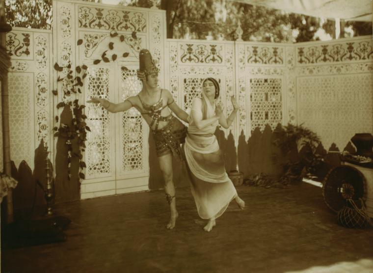 Ruth St. Denis and Ted Shawn in The Garden of Kama.
