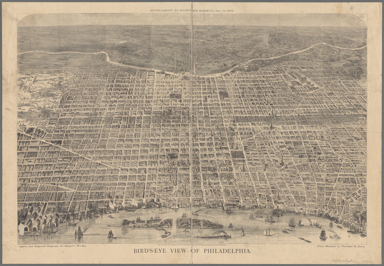 Bird's eye view of Philadelphia